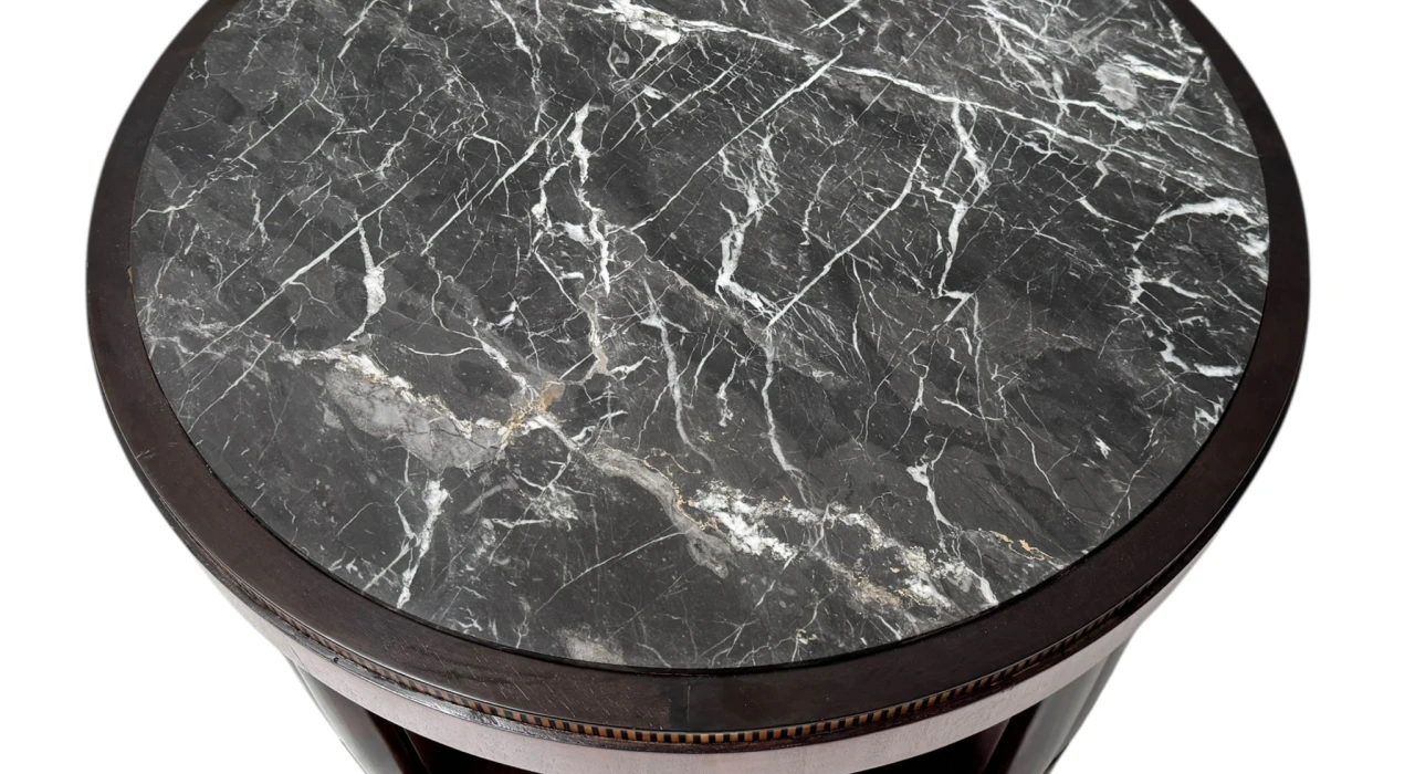 French Art Deco Coffee Table or Cocktail Table with Marble Top, 1930s